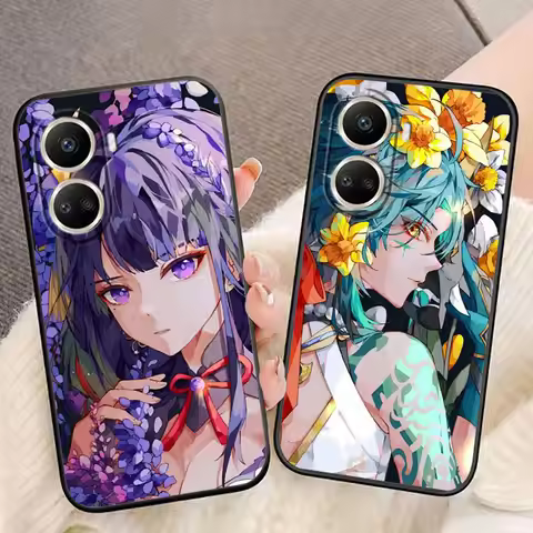 Cartoon Genshin Impact Cover Case For HUAWEI NOVA Y70 3I 7I 8I 9SE P30 Y9 HONOR 8X 9X 20 90 X5 X6B X