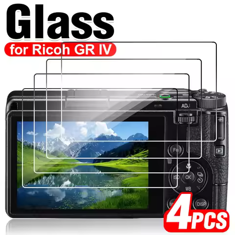 4/1Pcs Screen Protector for Ricoh GR IV GRIV GR4 Camera 9H Hardness Tempered Glass Full Cover Anti-S