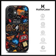 Hardcase Casing Cover iphone 17 16e 15 14 13 12 11 X Xs Xr 8 7 Mini Plus Pro Max AC DC Rock Band HC6