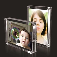 Vowcarol Acrylic Picture Frames 2.5x3.5 inches, Small Picture Frame Magnetic Photo Display Holder, D