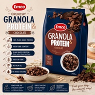 EMCO Protein - Chocolate Granola 500g, Healthy Breakfast & Snack, Breakfast Cereal