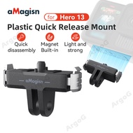 aMagisn Plastic Magnetic Quick-Release Mount for GoPro 13 Magnetic Latch Mount Conversion Adapter Ac