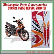 STICKER BODY COVER SET REPSOL RS150 RS150R (9) sticker cover set