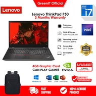 LENOVO THINKPAD P50 | INTEL CORE I7 6TH GEN | 4GB NVIDIA GRAPHIC CARD | 32GB RAM | 512GB SSD | WIN10