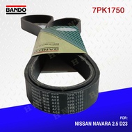 Bando Drive Belt 7PK-1750 for Nissan Navara 2. NP300 D23T / Nissan Terra ( 2015 - 2021 )