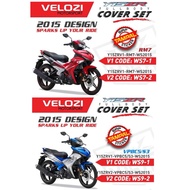 ORI VELOZI YAMAHA Y15 Y15zr V2 Coverset Biru Purba Cover set Merah Purba Coverset  Purba 2015 Merah 