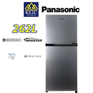 Panasonic 262L Fridge NR-TV261APSM Inverter Energy Saving 2-Door Top Freezer Refrigerator
