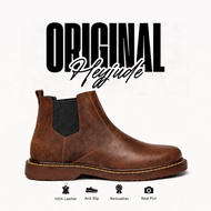 CHELSEA Heyjude | Men's Leather Boots | HERITAGE REDBROWN Men's Boots