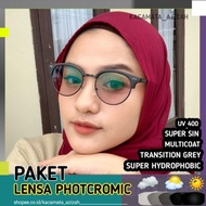 PHOTOCHROMIC GLASSES + LENS "NORMAL/MINUS/CYL