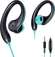 VJK Sport Headphones Wired Earbuds Over Ear Headphones with Earhooks Microphone 3.5mm Plug Sweatproo