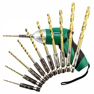 Jiafu Style Batch Bit Twist Drill 6.35mm Hex Shank Twist Drill 3/13cm Hex Shank Drill Bit Titanium P