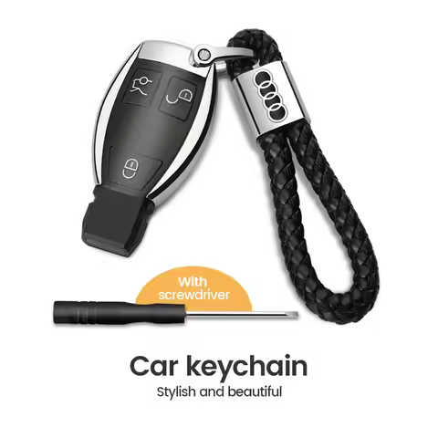 Metal Car Logo Keychain Zinc Alloy Key Ring Accessories For Audi A1 A2 A3 A4 A5 A6 A7 A8 Q1 Q2 Q3 Q4