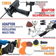 MYDIYHOMEDEPOT - Electric Drill Jigsaw Adaptor Angle Grinder Oscillating Multitool Adapter Hand Dril