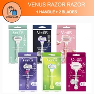 Gillette Venus Handle + 2 Razor Blade Refills / Cartridges