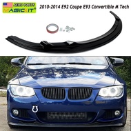 For BMW E92 E93 LCI Front Bumper Lip Body Kit Spoiler Splitter Bumper Canard Lip Splitter Parts 2010
