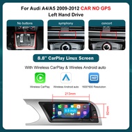 RoadTop 8.8 Inch Multimedia Player Screen For Audi A4 A5 2009-2012 Android Auto Wireless CarPlay IOS