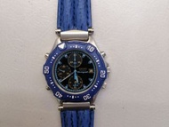 （最佳新年禮物 ) Vintage Seiko 7T32-6B89 Sport 150 Stainless steel Chronograph with Leather Strap（歡迎消費券 ）