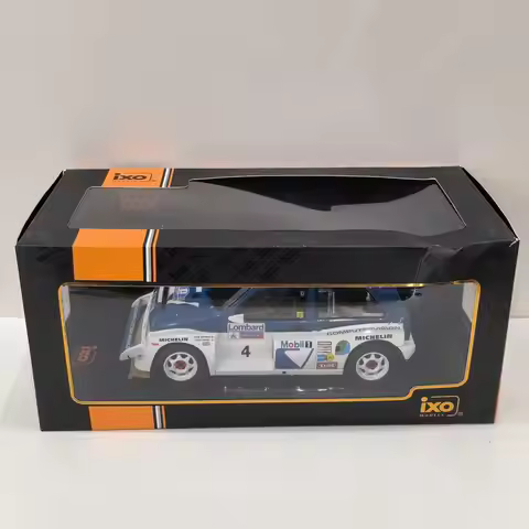 Box Old Diecast IXO 1/18 Scale MG METRO 6R4 #4 1986 Rally Car E3N8 Alloy Car Model