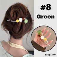 AIDA Pearl Hair Stick Clip Elegant Hairpin Stylish Hairpin Delicate Pearl Accents Klip Rambut Mutiar