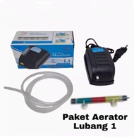 Aerator pompa gelembung udara oxygen blower udara 1 lubang pompa udara aquarium kecil ACE Aquarium a