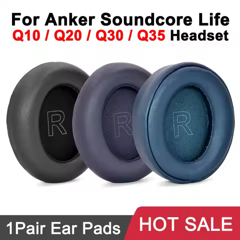 Replacement Earpads Cushions For Anker Q10 Q20 Q30 Q35 Original Buckle Earmuffs Memory Foam Ear Pads