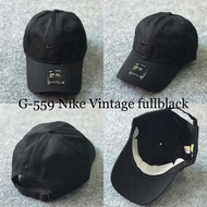 Fleksibel Topi Baseball Nike Vintage Fullblack G-559