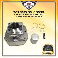 Y125 Z / ZR (SHARK) HIGH PERFORMANCE CYLINDER RACING BLOCK KIT (57MM) (IRON)