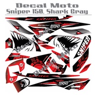 Decals, Sticker, Motorcycle Decals for Yamaha sniper 150, shark RED/BLACK