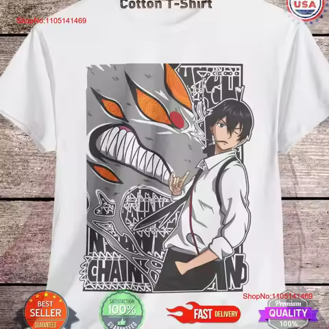 Aki Hayakawa Chainsaw Man T Shirt Anime Pochita Manga Otaku Makima CSM vintage Washed graphic Slight
