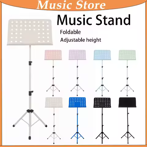 Convenient Music Stand Collapsible Sheet Music Score Tripod Stand Holder Aluminum Alloy Foldable Mus