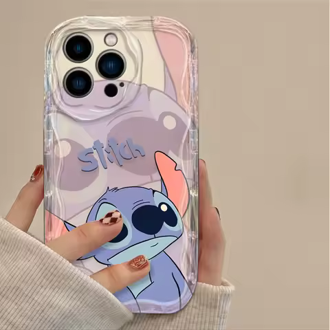 Cartoon Stitch Angel Tpu Case For Vivo Y17S Y33S Y35 Y22 Y36 Y27 Y16 Y21 Y33 Y75 Y28 Y93 Y91 Y11 Y15