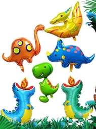 5入組恐龍形狀隨機小氣球