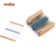 YOLANDA 300PCS Fixed Resistor, 1/4w 1% Tolerance Metal Film Resistor, High Accuracy 10-1M Resistor A