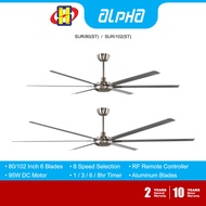 Alpha Ceiling Fan (80 Inch / 102Inch) DC Motor 8-Speed ALKOVA Series Ceiling Fan ALKOVA SUR/80(ST) / ALKOVA SUR/102(ST) Ceiling Fan