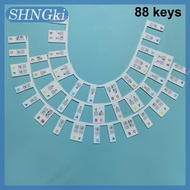 SHNGki 88 phím đàn piano có thể tháo rời Bàn phím Lưu ý nhãn Silicone đàn Piano dán phím cho người m