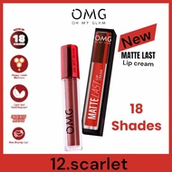 OMG oh my glam kiss matte lipcream no 12 Scarlett longlasting