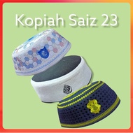 kopiah besar saiz 23 warna hitam sulam