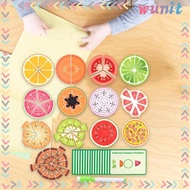 [Wunit] Fruit Fractions for Kids Math Manipulatives Learning Activities Math Games