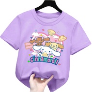 baju atasan kaos anak perempuan gambar happy cinnamoroll Tshirt kids lengan pendek 1-12tahun k.177