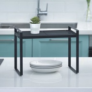 【Sim'n Coz】廚房可堆疊層架/收納架(黑S加高款)