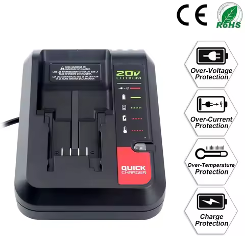 For black decker charger Li-ion Battery Charger for Porter Cable/Stanley 14.4V 18V 20V PCC690L L2AFC