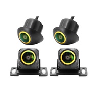 QMKJ AHD 1080P 8K 360 Degree Golden Lens Car Camera Surround View HD Right+Left+Front+ Rear View Cam