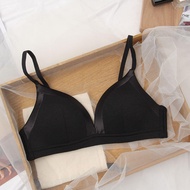 ผ้า Modal ที่สะดวกสบาย Bralette บางเฉียบสําหรับผู้หญิงไม่มีแหวนเหล็กเสื้อเกาะอกสไตล์ฝรั่งเศสขนาดใหญ่