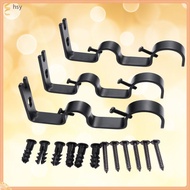 🏠 Net Curtain Rod, 3pcs, Curtain Rail, Curtain Rod Holder for Curtain Rod