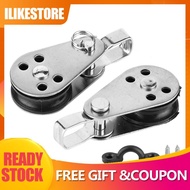 Ilikestore Anchor Trolley Kit  Well Equipped Lifting Pulley Stainless Steel Saltwater Resistant for Marine Boat Kayak Canoe