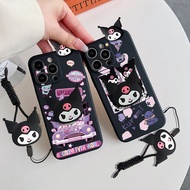 Samsung Galaxy5 2017 J7 Pro J7 Plu J5 Pro Js J7 Max J Me ON5 2016 Cute Cartoon Kulomi Phone Case With Holder Stand Doll Lanyard Necklace