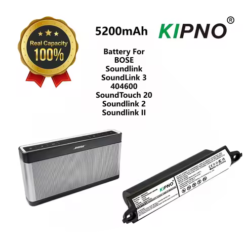 KIPNO Speaker Battery 11.1V/5200mAh 330107,359495 for BOSE 404600,Soundlink,Soundlink2,SoundLink3,So
