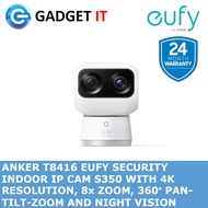 ANKER T8416 EUFY SECURITY INDOOR IP CAM S350 WITH 4K RESOLUTION, 8x ZOOM, 360° PAN-TILT-ZOOM AND NIG