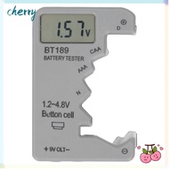 CHERRY Digital Battery Checker, Universal Compatibility ABS Housing Digital Battery Tester, Small Si