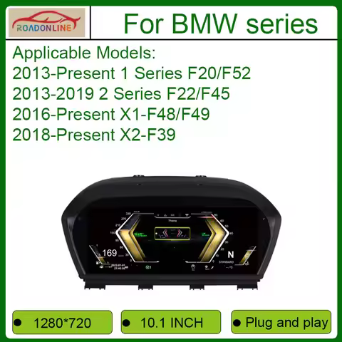 2026 New Lcd Digital Dashboard Cluster Digital For BMW 1 2 Series F20 F52 F22 X1 F48 F49 X2 F39 Virt